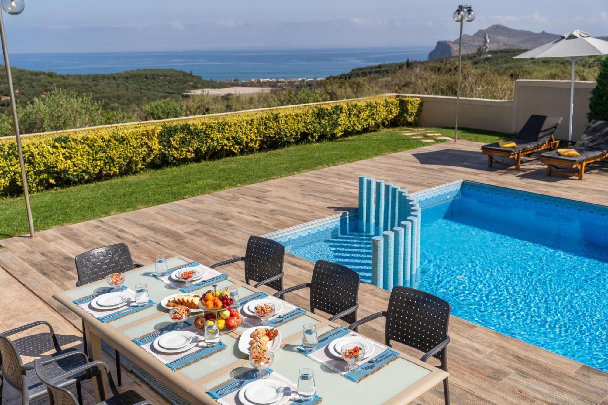 Villa Ariella With Sea View Agia Marina  Exterior photo