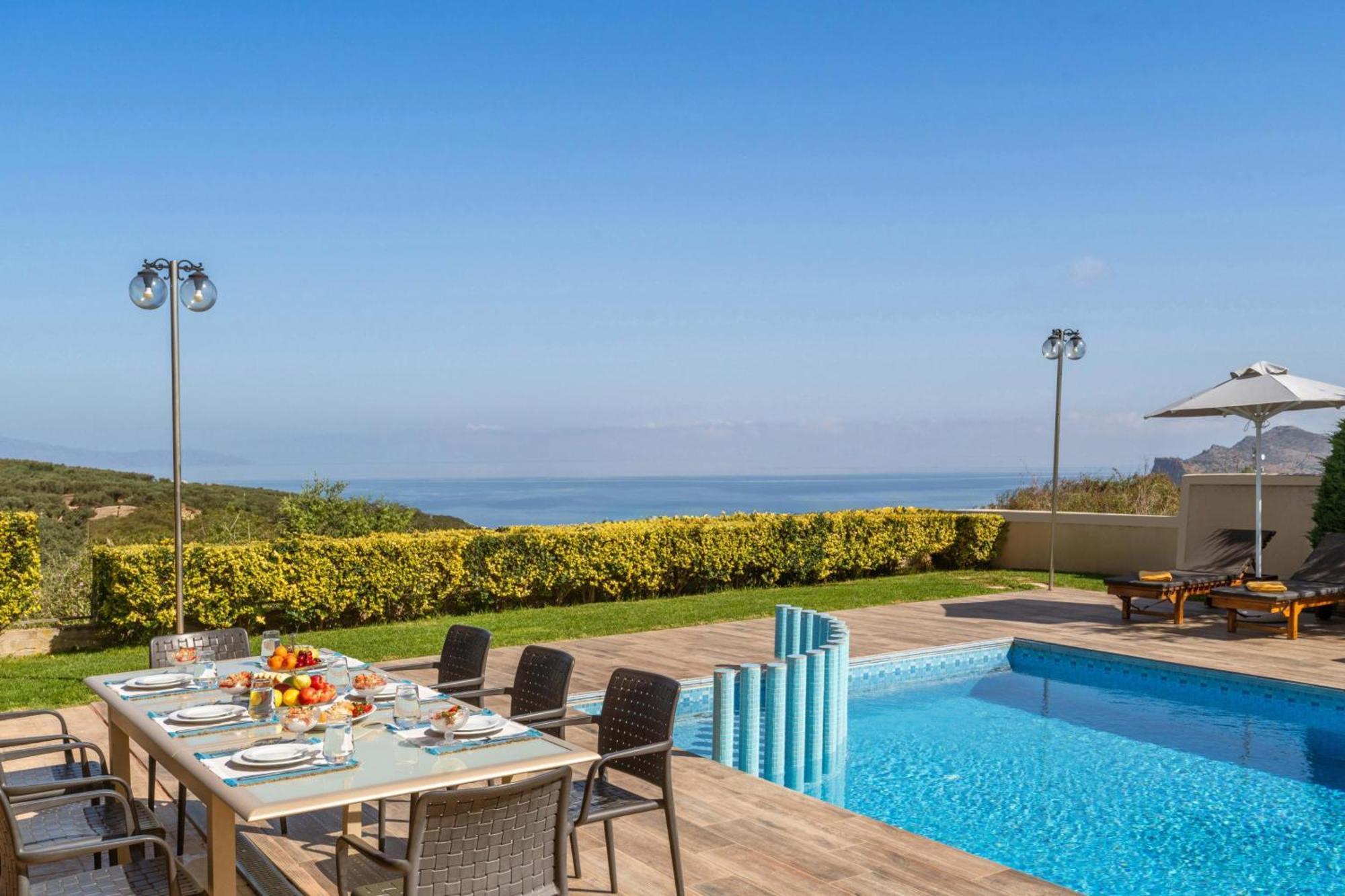 Villa Ariella With Sea View Agia Marina  Exterior photo